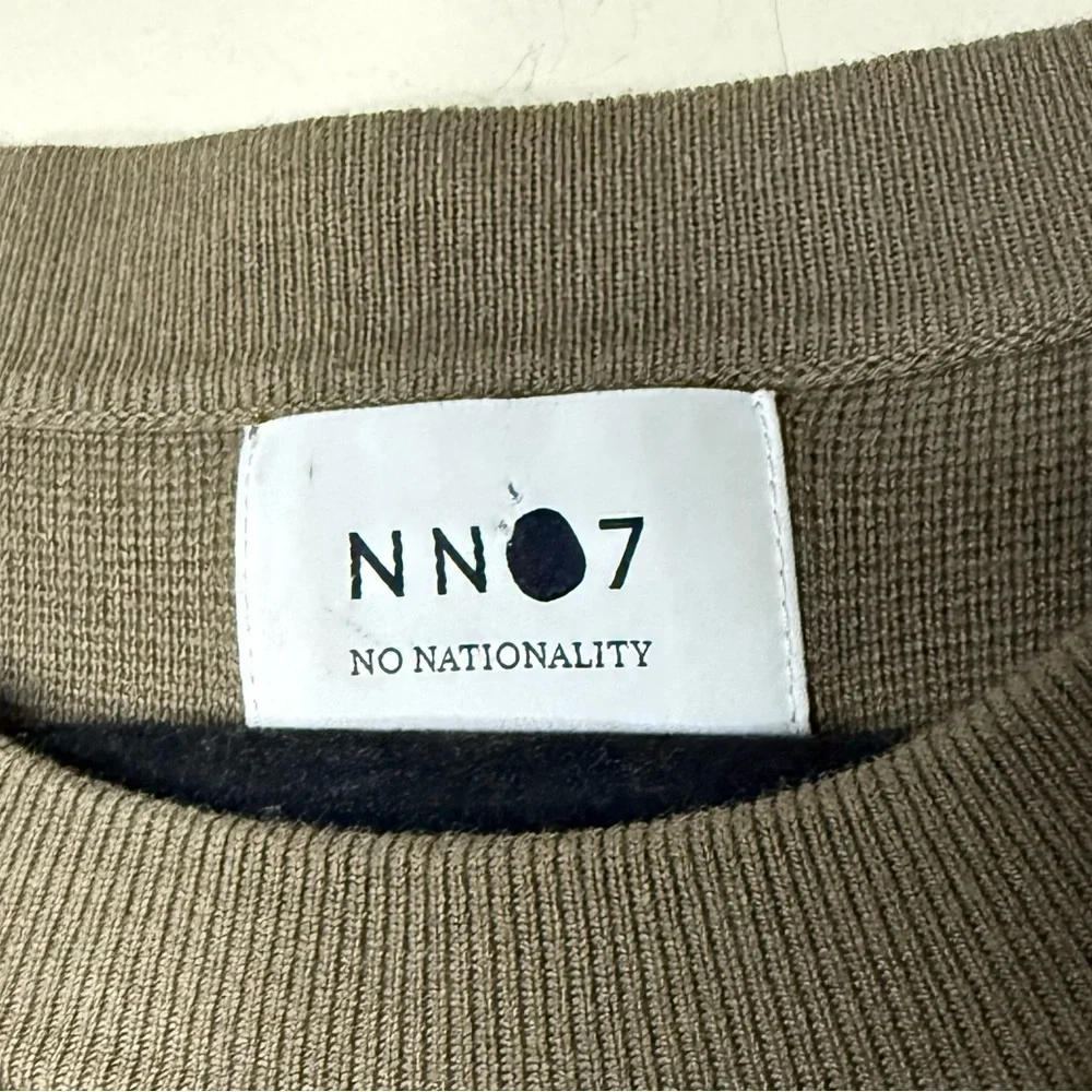 NN07 NO NATIONALITY Luis Modal Cotton Blend Crewneck Sweater in Clay